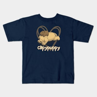 Capybara Puppy Dog Love Kids T-Shirt